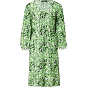 SOAKED IN LUXURY Jurk 'Ina'  groen / zwart / wit
