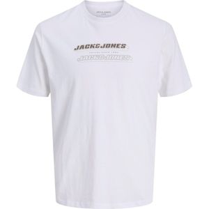 JACK & JONES Shirt  zwart / wit