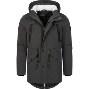 INDICODE JEANS - Benicio - Tussenparka - Kaki/Zwart - Warm Gevoerd