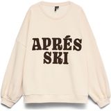 VERO MODA Sweatshirt 'VMJAMIE'  beige / zwart