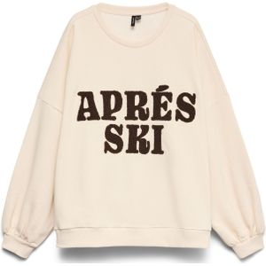 VERO MODA Sweatshirt 'VMJAMIE'  beige / zwart