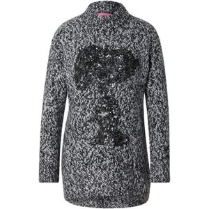 PRINCESS GOES HOLLYWOOD Trui 'Snoopy'  grijs / zwart / wit