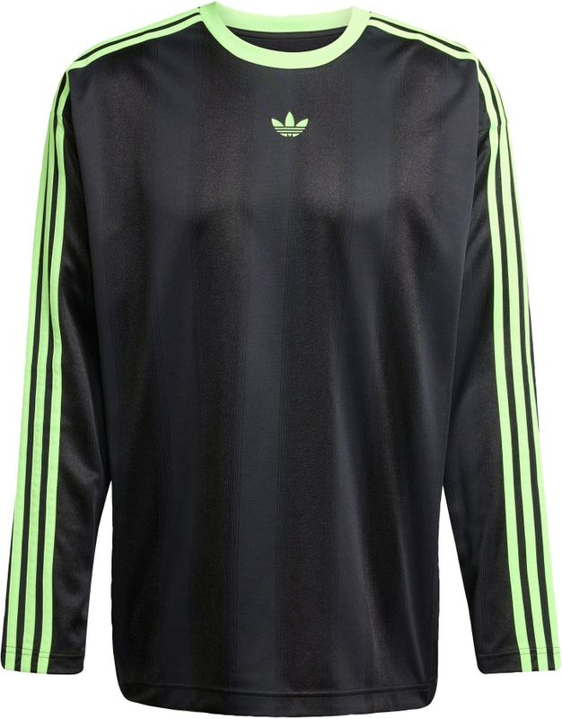 adidas - Adicolor Jacquard Jersey - T-shirt - Zwart - 100% Polyester