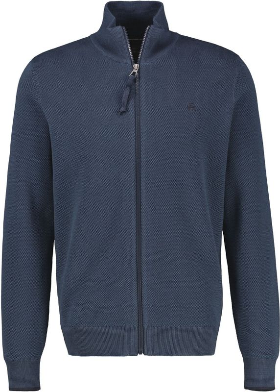 Cardigan met opstaande kraag en ritssluiting