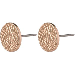 Pilgrim - Oorstekers - Hematiet-geplateerd - 1 cm - Handgemaakt