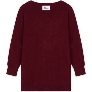 JUST CASHMERE Trui 'Rebecca'  bordeaux