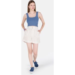 Colin's Bandplooi jeans  beige / wit