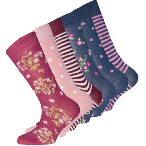 EWERS Sokken  blauw / bessen / rosa / donkerrood