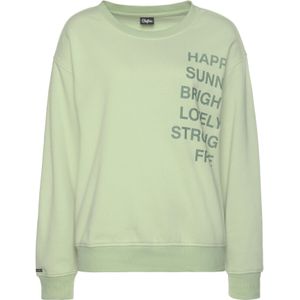 BUFFALO - Sweatshirt - Lichtgroen / Donkergroen - Ronde Hals - Lange Mouw