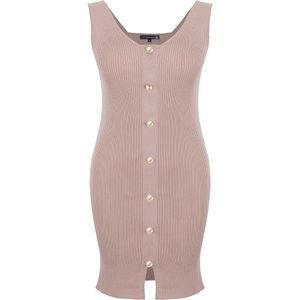 Giorgio di Mare Gebreide jurk 'Siara'  mokka