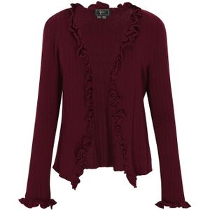 faina Gebreid vest  bourgogne