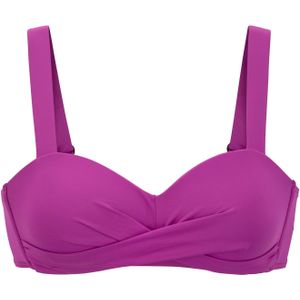 Look - Bessenrood - Bikinitop - Recycling-polyamide - Gewatteerd