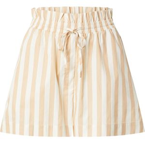 EDITED Broek 'Baila'  beige / wit