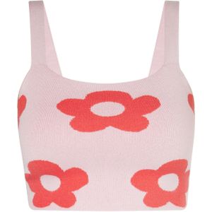 swirly Top  lichtroze / rood