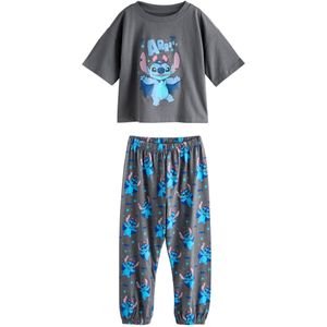 Next Nachtkledij 'Disney Lilo and Stitch Halloween'  blauw / donkergrijs / mauve / rosa