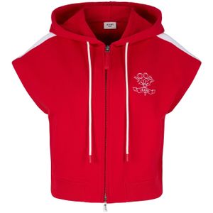 JOOP! Jeans Sweatvest 'Telia'  rood / wit