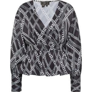 faina Blouse  grijs / zwart / wit