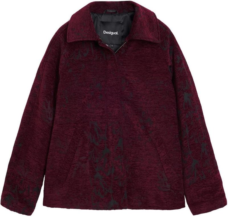 Korte Jas - Gemêleerd - Met Ritssluiting en Knopen - Voorzakken - Regular Pasvorm