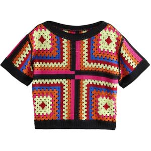 Next Trui  lichtgeel / donkeroranje / pink / zwart