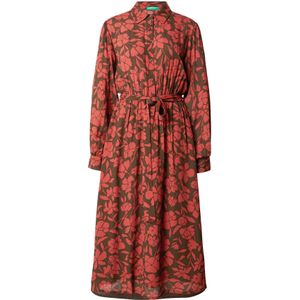 UNITED COLORS OF BENETTON Blousejurk  donkerbruin / knalrood