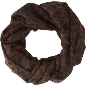 TOM TAILOR Tunnelsjaal  bruin / zwart