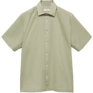 MANGO MAN Overhemd 'ANTS'  pastelgroen