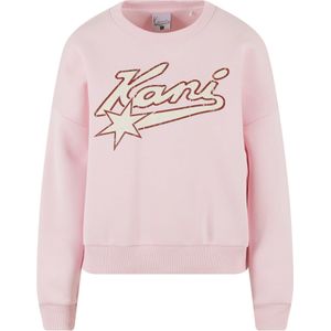 Karl Kani Sweatshirt 'Varsity Star'  crème / rosa / rood