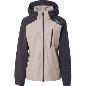 Weather Report Outdoorjas 'Camelia'  taupe / zwart