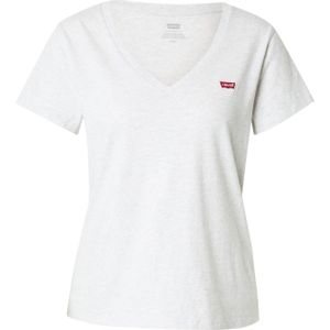 T-shirt - Mélange - Jersey - Kwartmouw - Normale Pasvorm