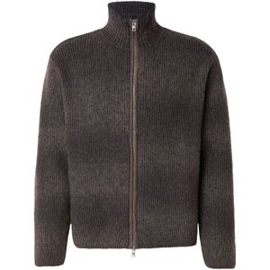 WEEKDAY Gebreid vest 'Dennis'  bruin / donkerbruin