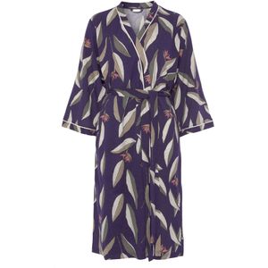 LASCANA Ochtendjas  grijs / donkerlila / lichtroze / wit