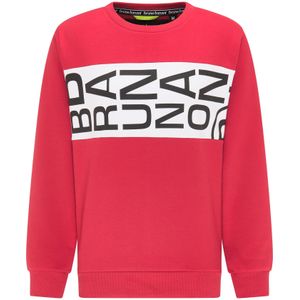 Bruno Banani Sweatshirt 'Richardson'  grenadine / zwart / wit