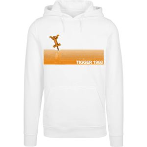F4NT4STIC Sweatshirt 'Disney Winnie Puuh Der Bär Tigger 1968'  oranje / bloedrood / wit