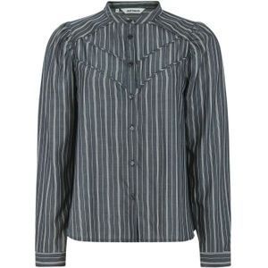 Soft Rebels Blouse 'Charlotte'  marine / wit