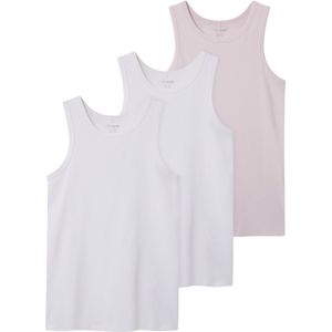 TWO SOON Onderhemd  rosé / wit