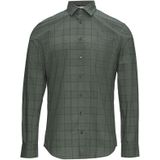 s.Oliver BLACK LABEL - Overhemd - Donkergroen/Zwart - Geruit - Lange Mouw