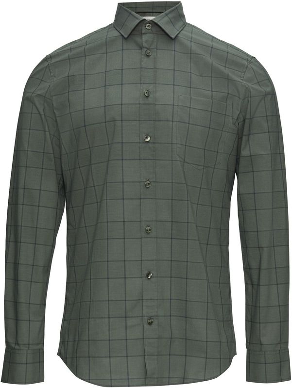 s.Oliver BLACK LABEL - Overhemd - Donkergroen/Zwart - Geruit - Lange Mouw