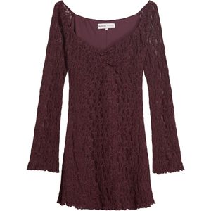 Bershka Jurk  aubergine