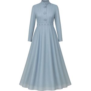 MODAMIHRAM Avondjurk  duifblauw