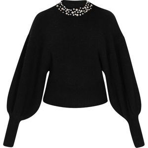 faina Oversized trui  zwart