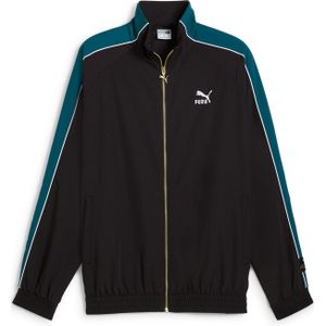 PUMA Trainingsjack 'T7 Play.Paris'  petrol / zwart / wit