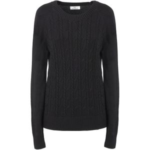 Influencer Trui 'Cable'  zwart