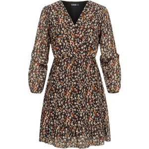 Cloud5ive Jurk  groen / oranje / zwart / wit