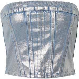 irinassw Top 'Dotta'  blauw / zilver