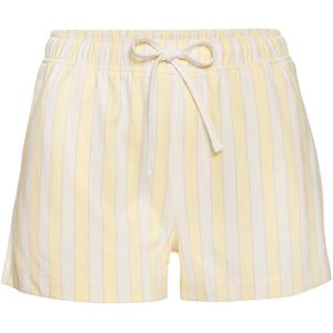 Vivance - Dreams - Pyjamashort - Geel/Wit Gestreept - Met Bindstrik