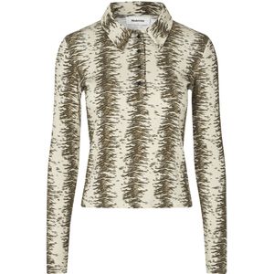 modström Shirt  ecru / lichtbruin / zwart
