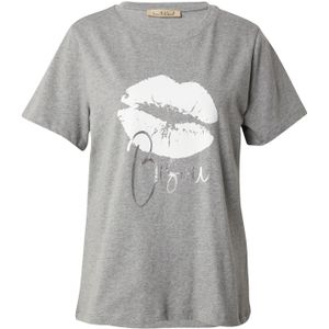 Smith&Soul Shirt  grijs gemêleerd / zilver / wit