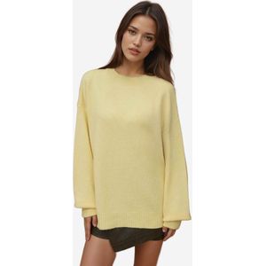 Hiccup Oversized trui  citroengeel