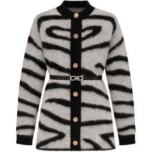 MODAMIHRAM Gebreid vest  grijs / zwart