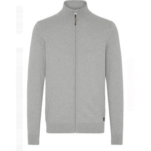 !Solid Gebreid vest ' SDAKALAS '  donkergrijs